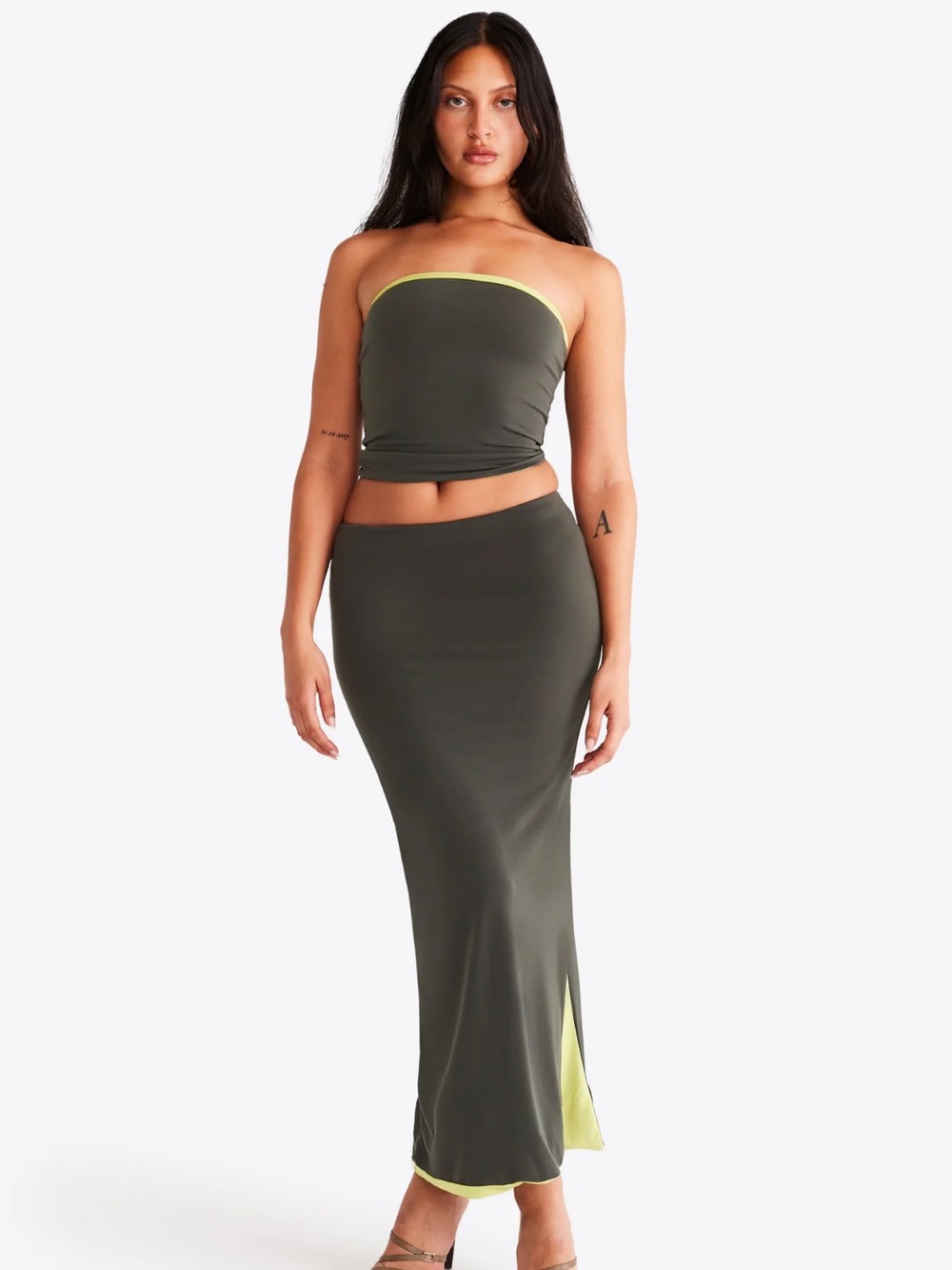 Susamusa Nova reversible Set - Khaki and Lime /M